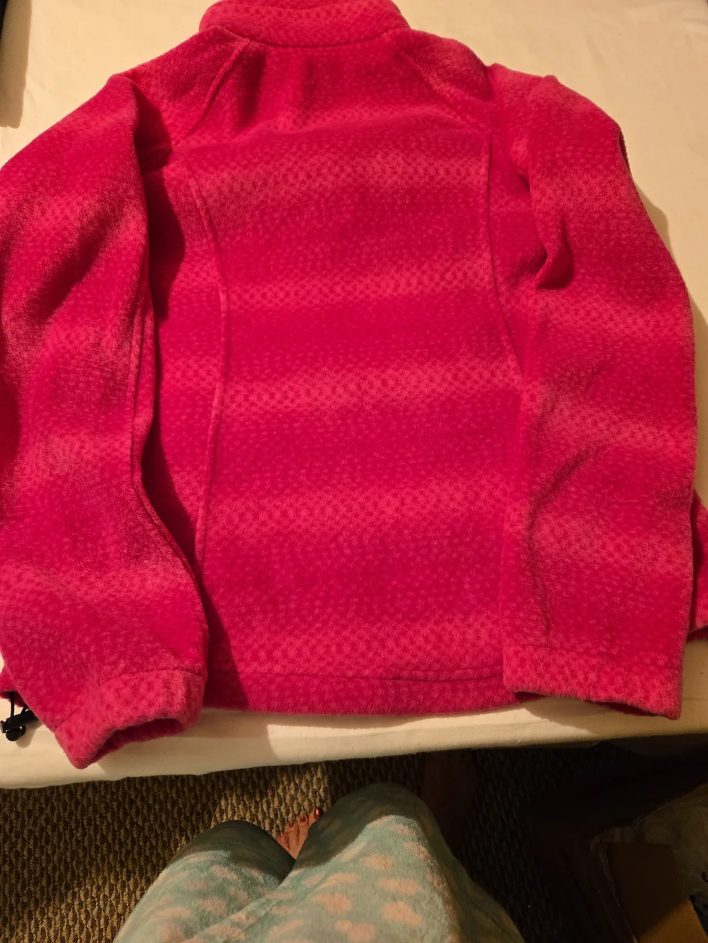 Columbia Women's Hot Pink Full-Zip Teddy Fleece Jacket